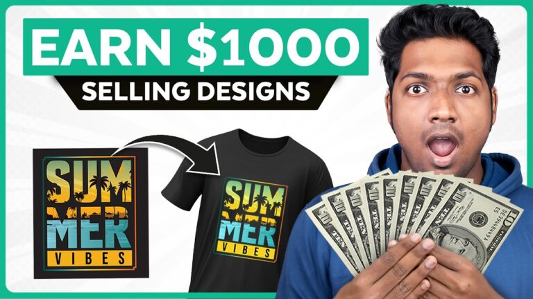 How to Earn $1,000/Month by Selling Designs Online