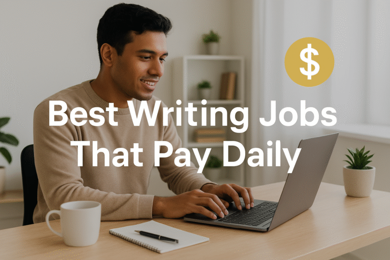 Best Writing Jobs That Pay Daily (No Experience Needed)